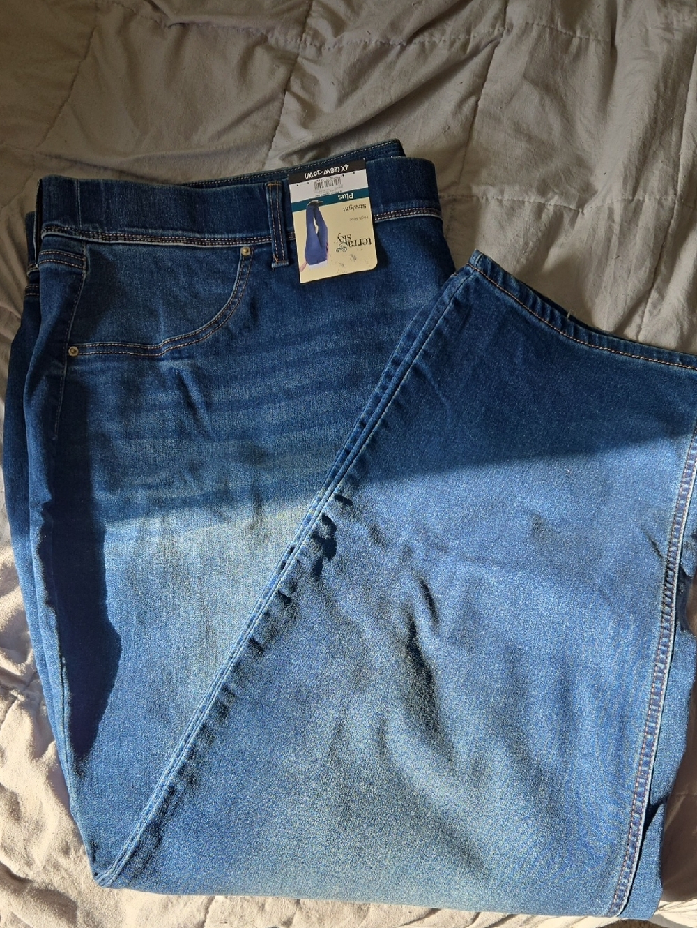 Dark Blue Denim Jeans with Tag